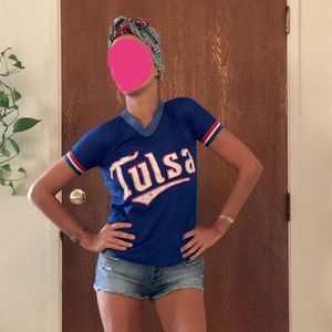 Vintage Tulsa, Oklahoma KJRH Baseball Shirt